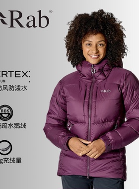 草哥户外 RAB 超厚 Positron800篷白鹅绒 厚保暖透气羽绒服QDB80