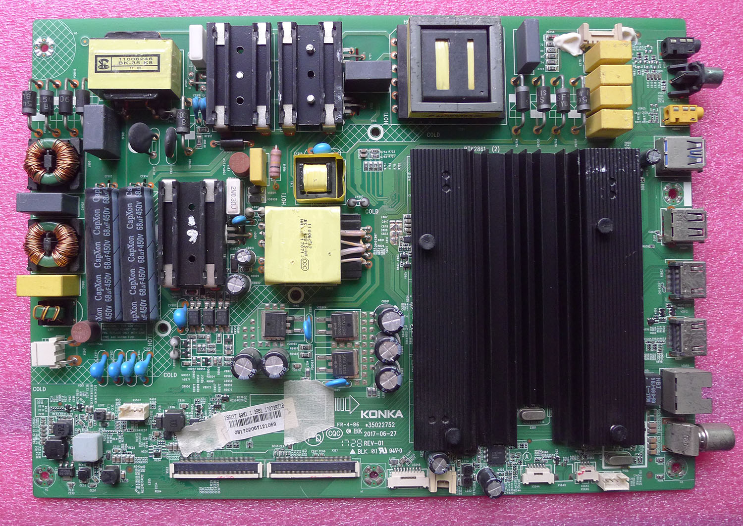 康佳49液晶电视机主板35022752