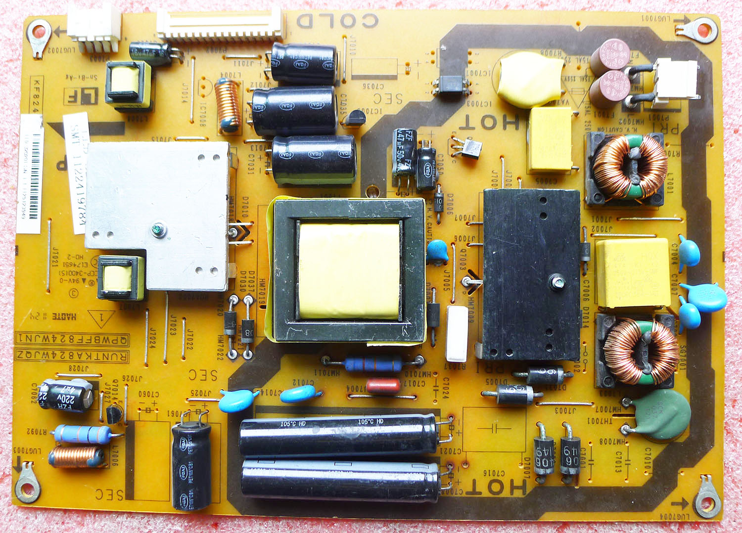 夏普电视机电源板RUNTKA824WJQZ