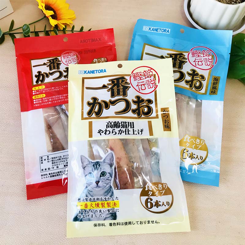 一番鲣鱼海鲜猫肉条6条