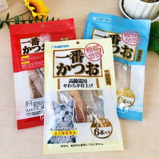 包邮 满额 26.5月 鲣节传说一番鲣鱼海鲜味猫鱼条猫肉条6条装 麦芽熊
