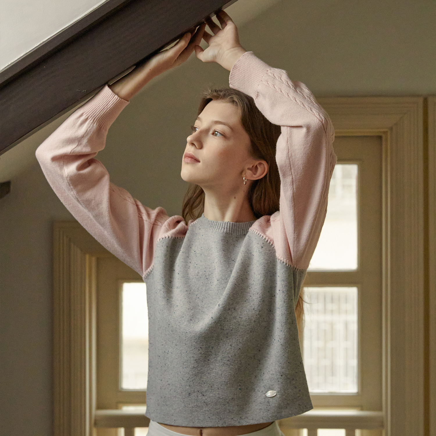 棉上衣LLANO单排扣圆领