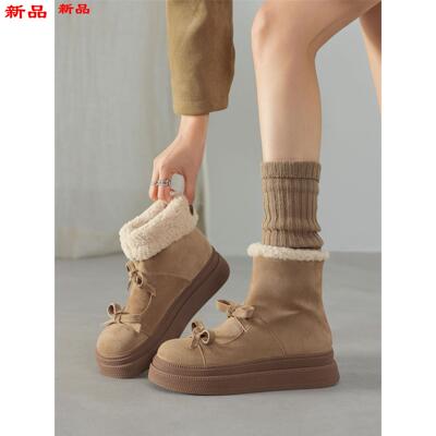 靴子加厚2025女冬季保暖绒