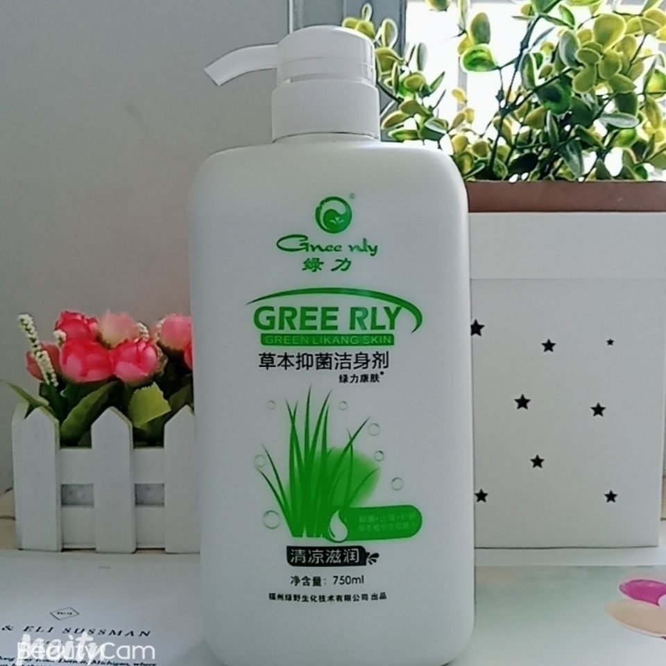 绿力康肤草本沐浴露皮肤男女士沐浴乳薄荷清凉冰爽家庭装夏天清爽