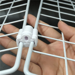 收纳魔方网片连接扣12粒装免打钉网架拼接无痕扣子连接创意锁扣