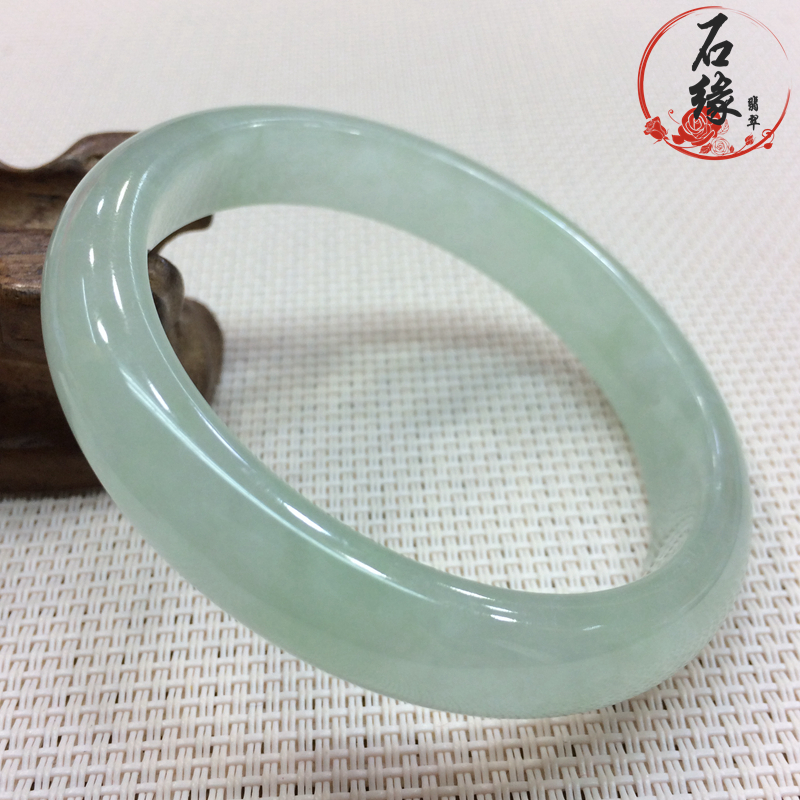 正品緬甸翡翠手鐲 老坑冰糯種油青紫羅蘭玉鐲 飄花女玉鐲子天然
