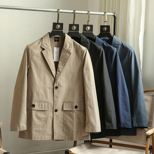 西服外套西装 秋季 商务休闲百搭薄款 舒适速干透气两粒扣男士 潮 新款