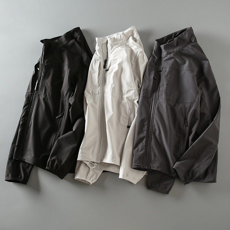 春季男士立领软壳冲锋衣夹克外套