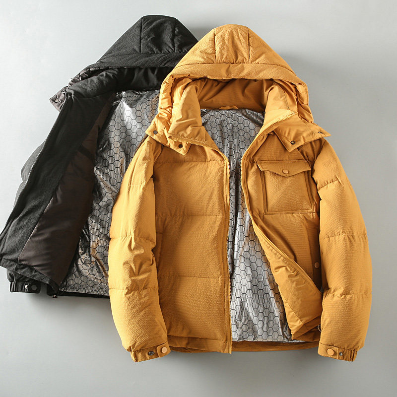 力荐！石墨烯发热高蓬松抗寒保暖冬季男士加厚连帽休闲羽绒服外套,男装,羽绒服,淘宝优惠券,粉丝福利购,淘宝优惠卷