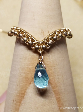 石现未来实拍手工14k包金可爱