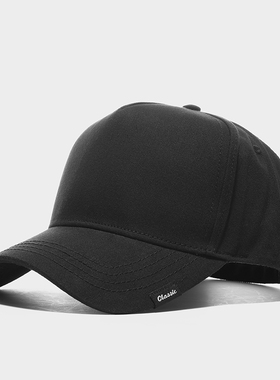 男款高顶帽子时尚大码鸭舌帽百搭韩版休闲棒球帽显脸小运动款