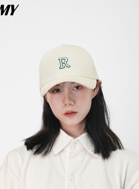 DLMY秋冬新品立体双色R帆布棉质硬顶棒球帽高品质鸭舌帽太阳帽女