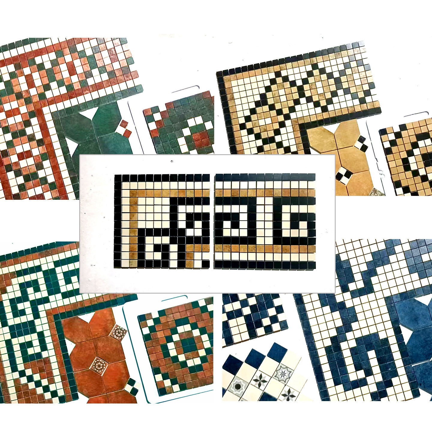 手工定制拼花窑变色彩艺术陶瓷马赛克瓷砖阳台地砖厨房卫生间墙砖