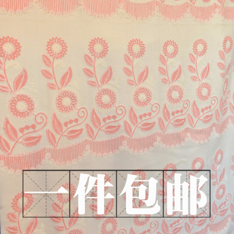 绣花曲裾手工制衣面料