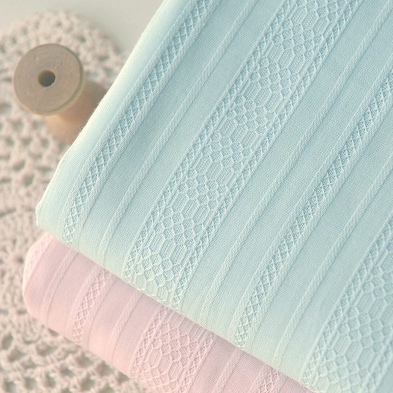 粉浅天蓝网格条纹棉布  秋冬自制连衣长裙子上衣服装衬衫娃衣面料,居家布艺,海绵垫/布料/面料/手工diy,淘宝优惠券,粉丝福利购,淘宝优惠卷