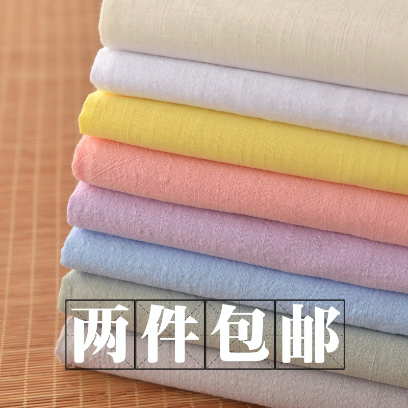 纯色洗水棉麻森系衬衣