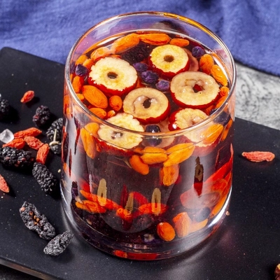 枸杞桑葚黑枸杞红枣干养生组合花