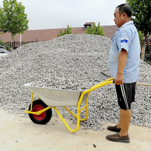 独轮车农用手推车单轮工地建筑小推车花园艺垃圾小斗车搬运车家用