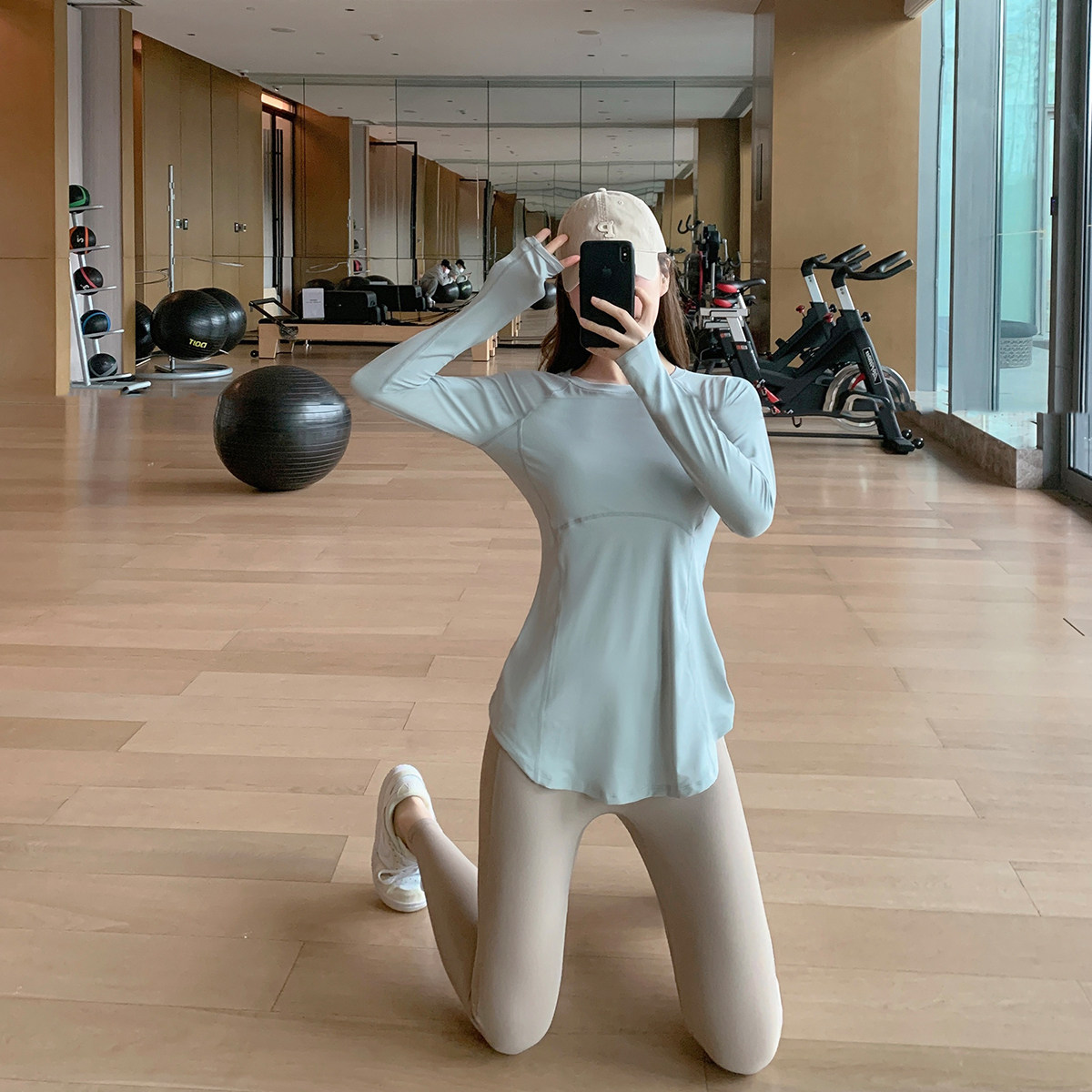 Byu run 长袖运动速干瑜伽服女中长款修身健身服休闲跑步上衣T恤,运动服/休闲服装,运动T恤,淘宝优惠券,粉丝福利购,淘宝优惠卷