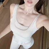 运动吊带罩衫 Byu 不规则吊带背心瑜伽服上衣女短袖 新款 两件套 run