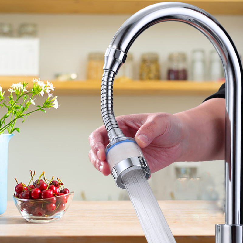 厨房洗菜盆万向水龙头加长过滤器