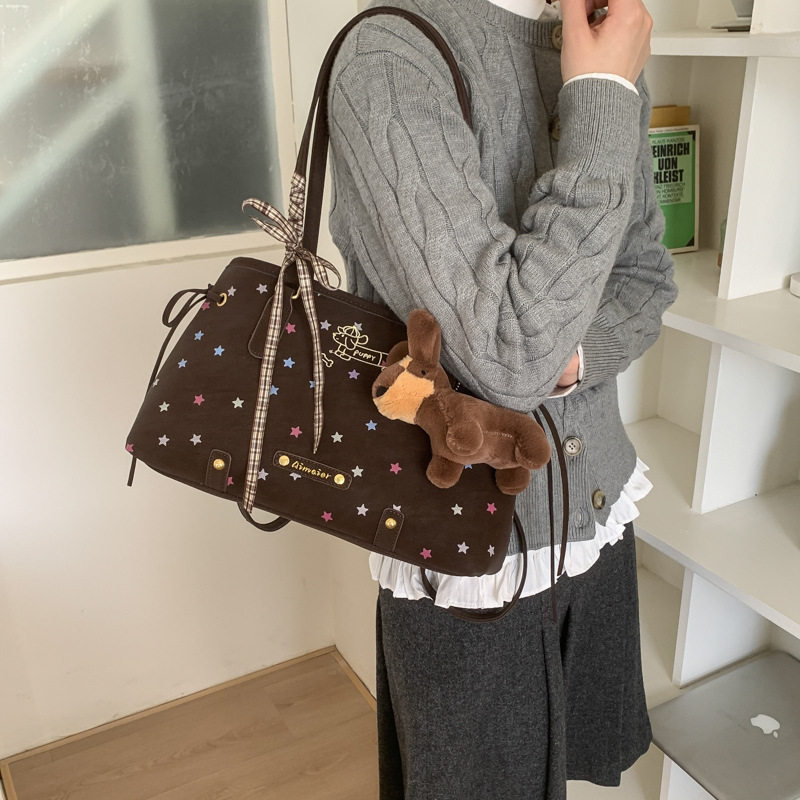 韩版时尚可爱波点气质包包女大容量单肩手提包时尚百搭休闲托特包,箱包皮具/热销女包/男包,通用款女包,淘宝优惠券,粉丝福利购,淘宝优惠卷