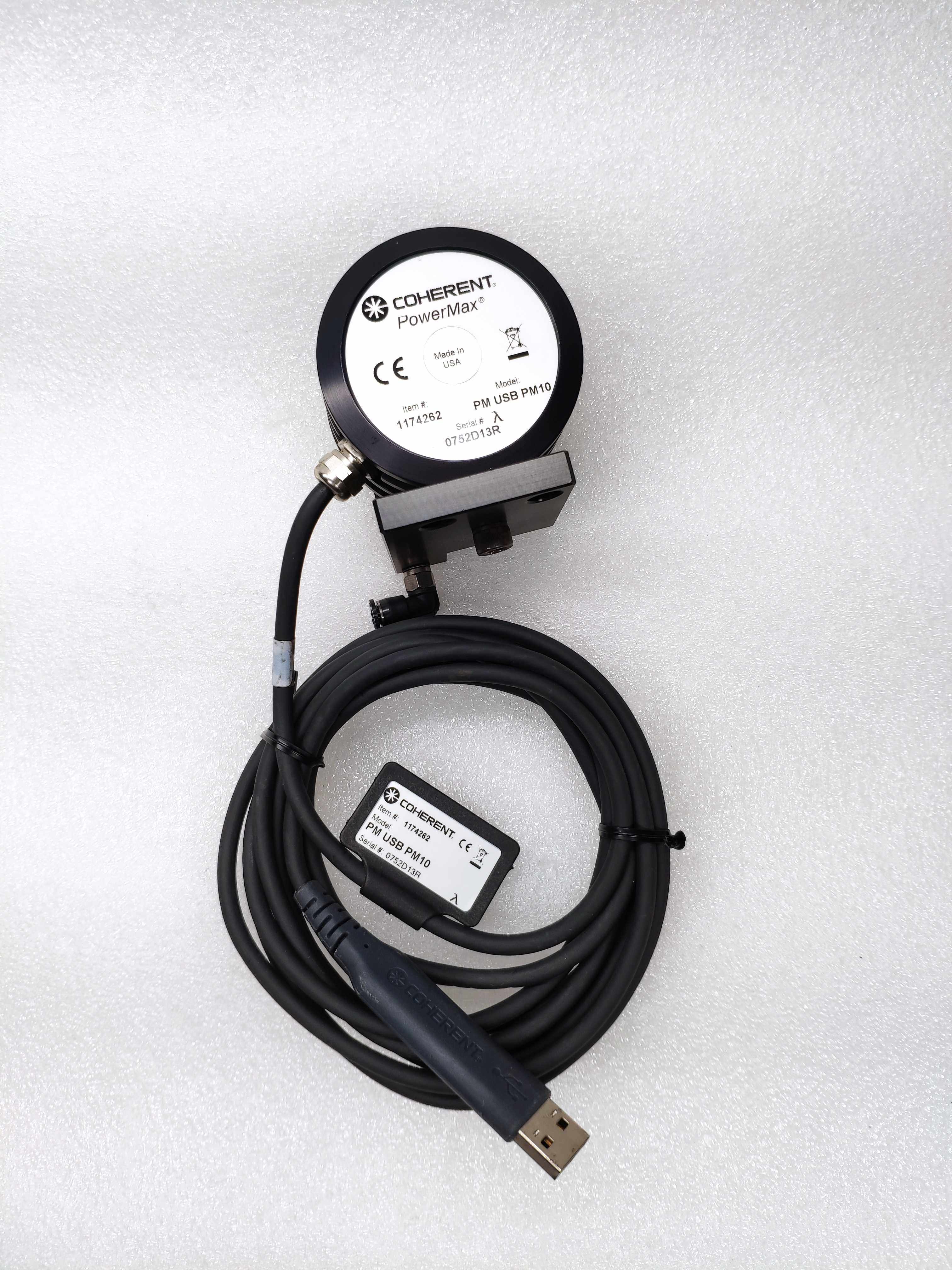 原装进口coherent相干激光功率计探头pm10 10w量程 20mm感光口径