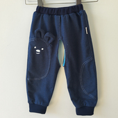 女孩童开档 外穿婴儿纯棉卫裤 男宝宝裤 子开裆春秋单双层长裤