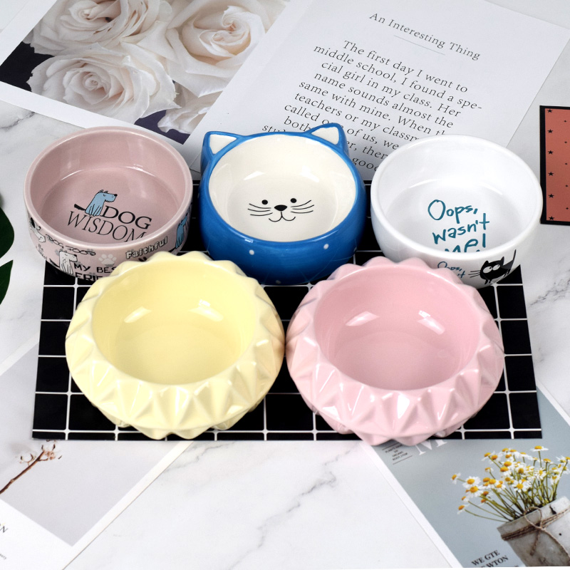 龙猫兔子豚鼠陶瓷食盆饭盆卡通碗