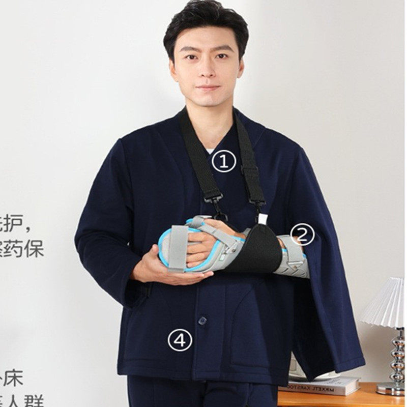 手受伤衣服男冬季病员服