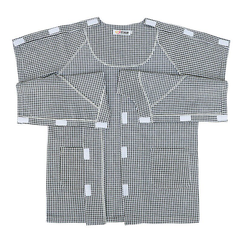 男锁骨骨折纯棉开袖病员服
