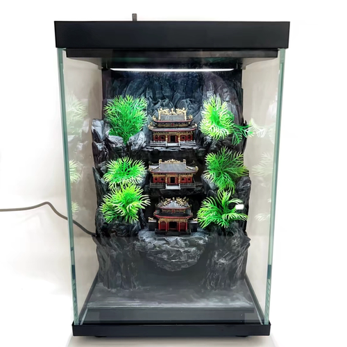 财神山财神殿鱼缸专用微景观