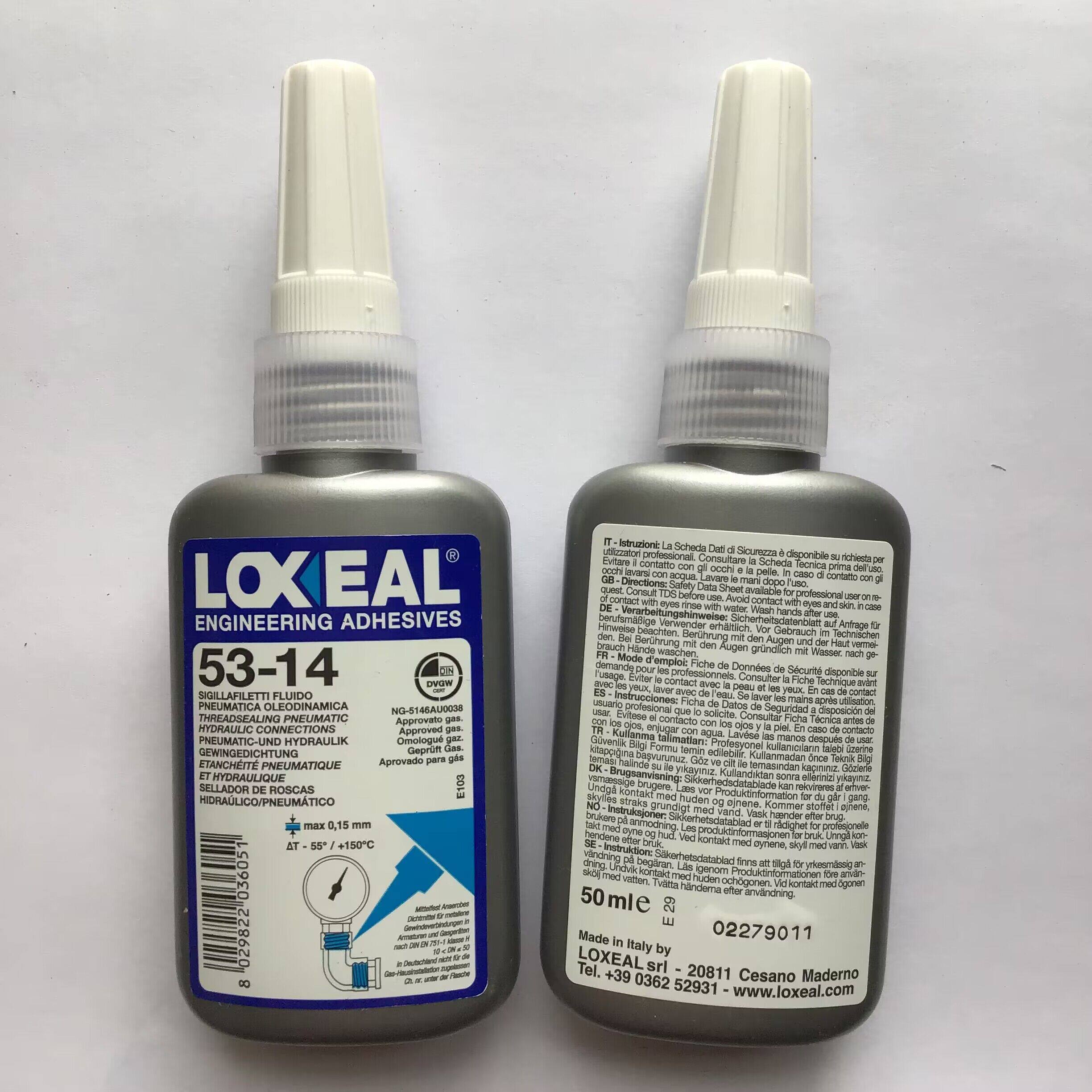 意大利乐赛尔53-14胶水|LOXEAL53-14螺纹密封胶 油管 气体 螺丝胶