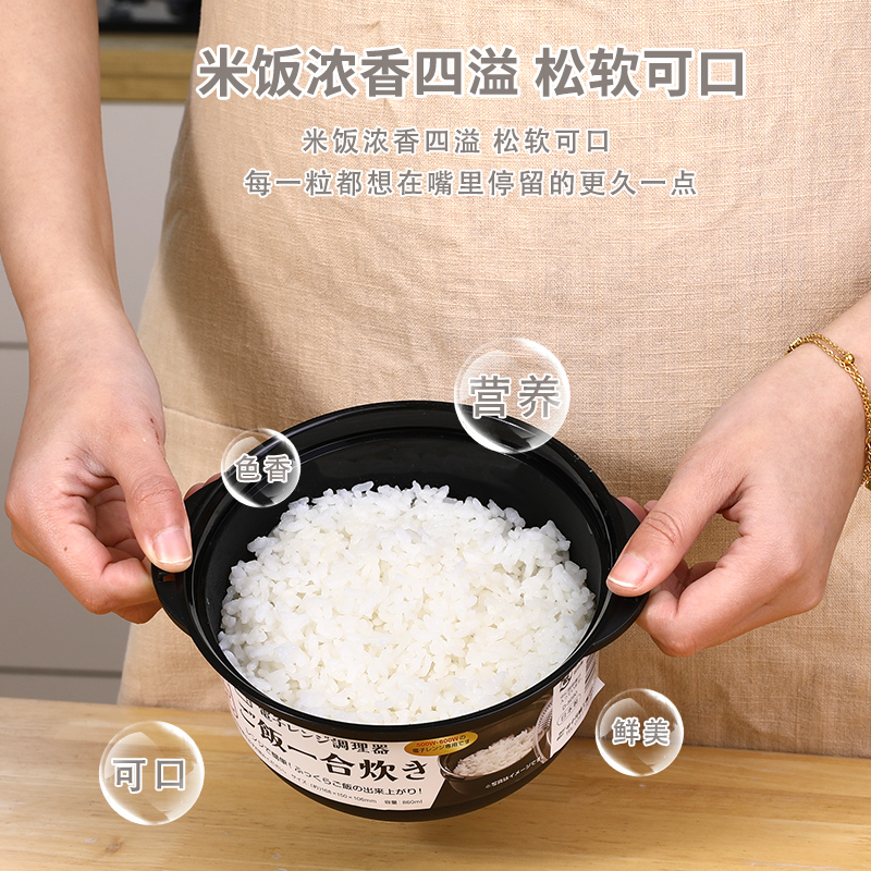 微波炉专用煮饭碗蒸饭器迷你饭煲