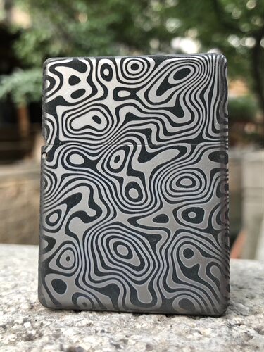 TC4纯钛打火机激光雕刻个性定制