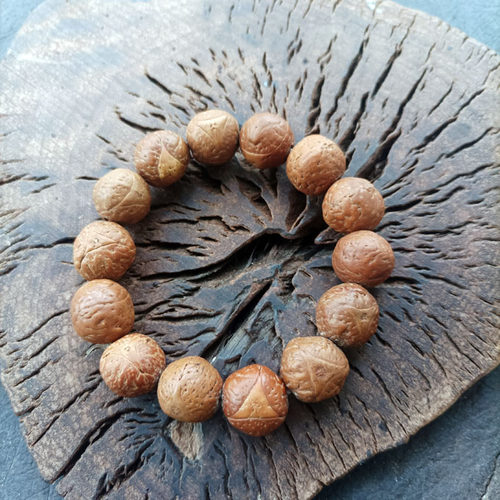 龙行天下西藏回收稀有大号三眼龙眼菩提手串手链吉祥如意