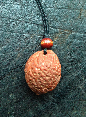 龙梅之心暴老山果核手工打磨制作的护身项坠吊坠趋吉避凶法器孤品