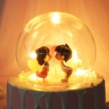 Поцелуя пара Qixi Festival День рождения торт декоративный орнамент, свадьба, поцелуя