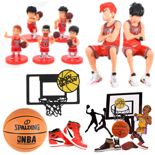 篮球球鞋蛋糕生日蛋糕装饰摆件