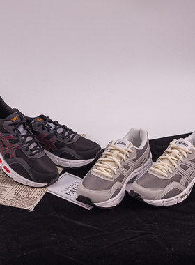 ASICS亚瑟士GEL-JOG MC 灰色低帮男鞋黑色休闲运动鞋1201A632-020