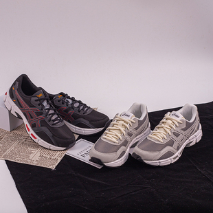 1201A632 ASICS亚瑟士GEL 020 黑色休闲运动鞋 灰色低帮男鞋 JOG