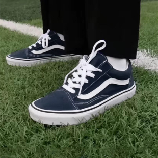 休闲板鞋 VANS范斯Old 低帮板鞋 藏蓝色男女款 VN0A5JMI4W6 Skool经典