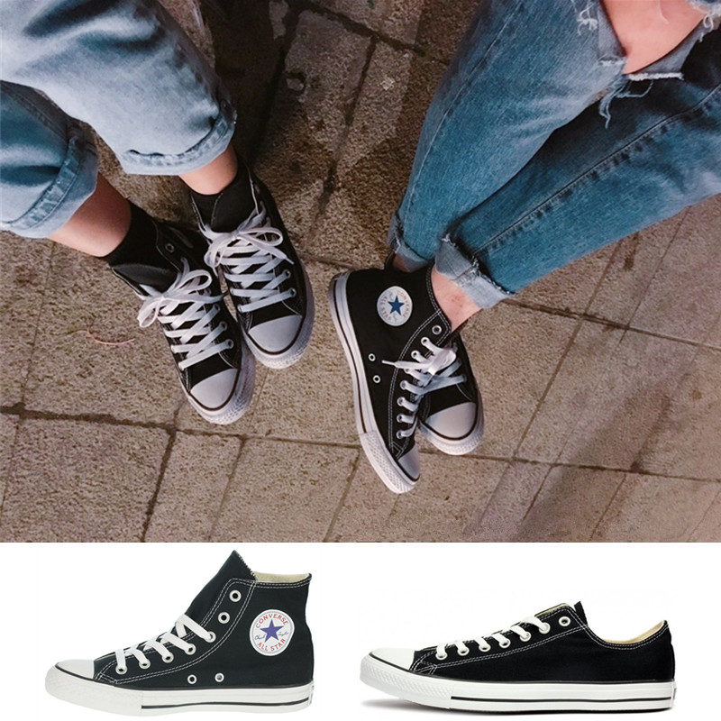 11月30日最新优惠converse all star黑白红蓝帆布鞋