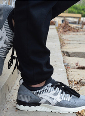 亚瑟士ASICS GEL-LYTE V 丹宁布材质透气男女休闲运动跑步鞋H738N