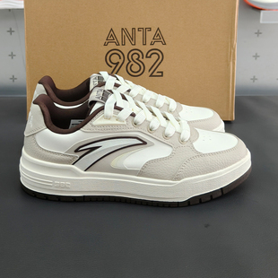 运动鞋 安踏982板鞋 潮流舒适小白鞋 低帮板鞋 112548066 男经典