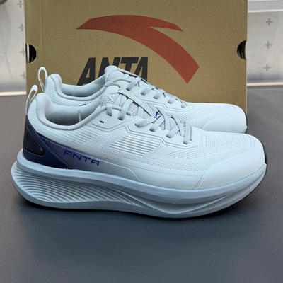 安踏神行13丨皮面轻便缓震男跑步鞋冬季新款健身运动鞋112547718