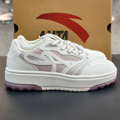 安踏晴风女子板鞋春新款增高休闲鞋百搭运动鞋新年板鞋122618034