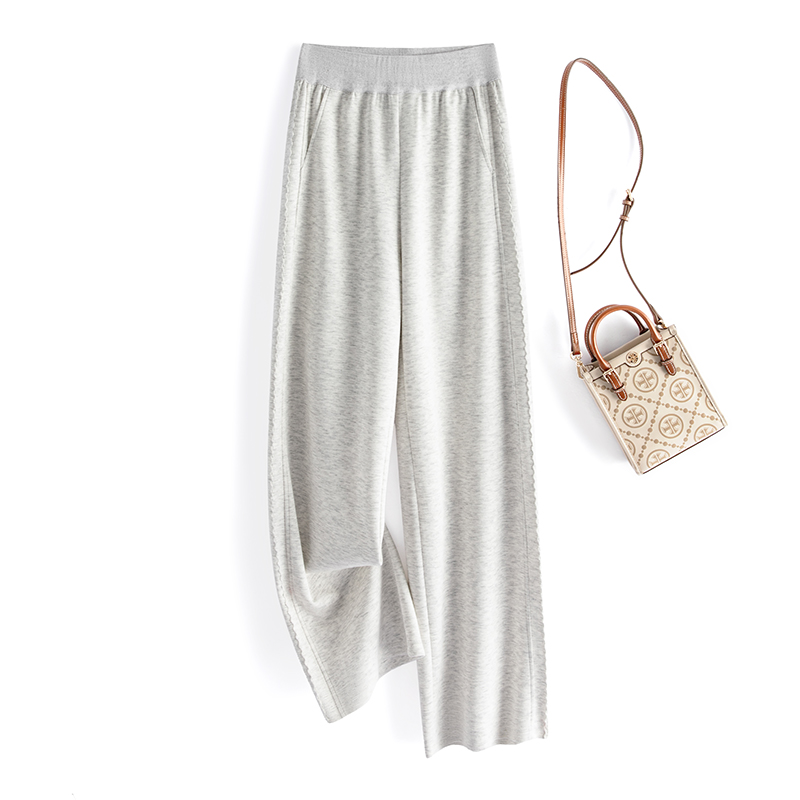 阿月简约大码阔腿裤加肥加大