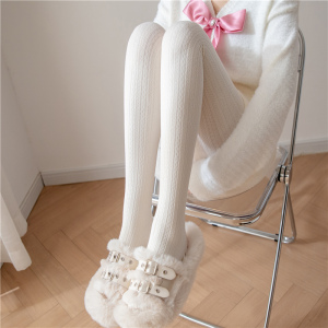 白色连裤袜秋冬款加绒加厚白丝袜女打底袜冬天保暖显瘦灰色打底裤