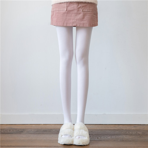 白丝袜女春秋薄款天鹅绒连裤袜